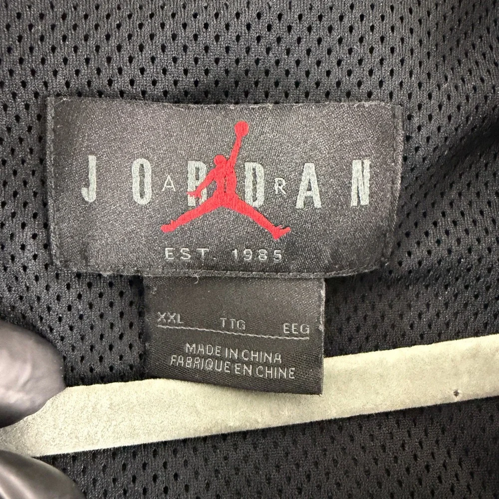 Jordan Flight Jacket Men's XXL Black Windbreaker Full Zip Mesh Lined DQ7336-010